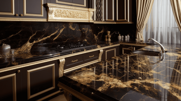 Столешница из мрамора Emperador Gold (Имперадор Голд)
